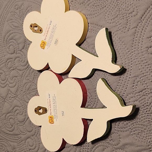 Home interiors flower wall plaques decor - Picture 4 of 5